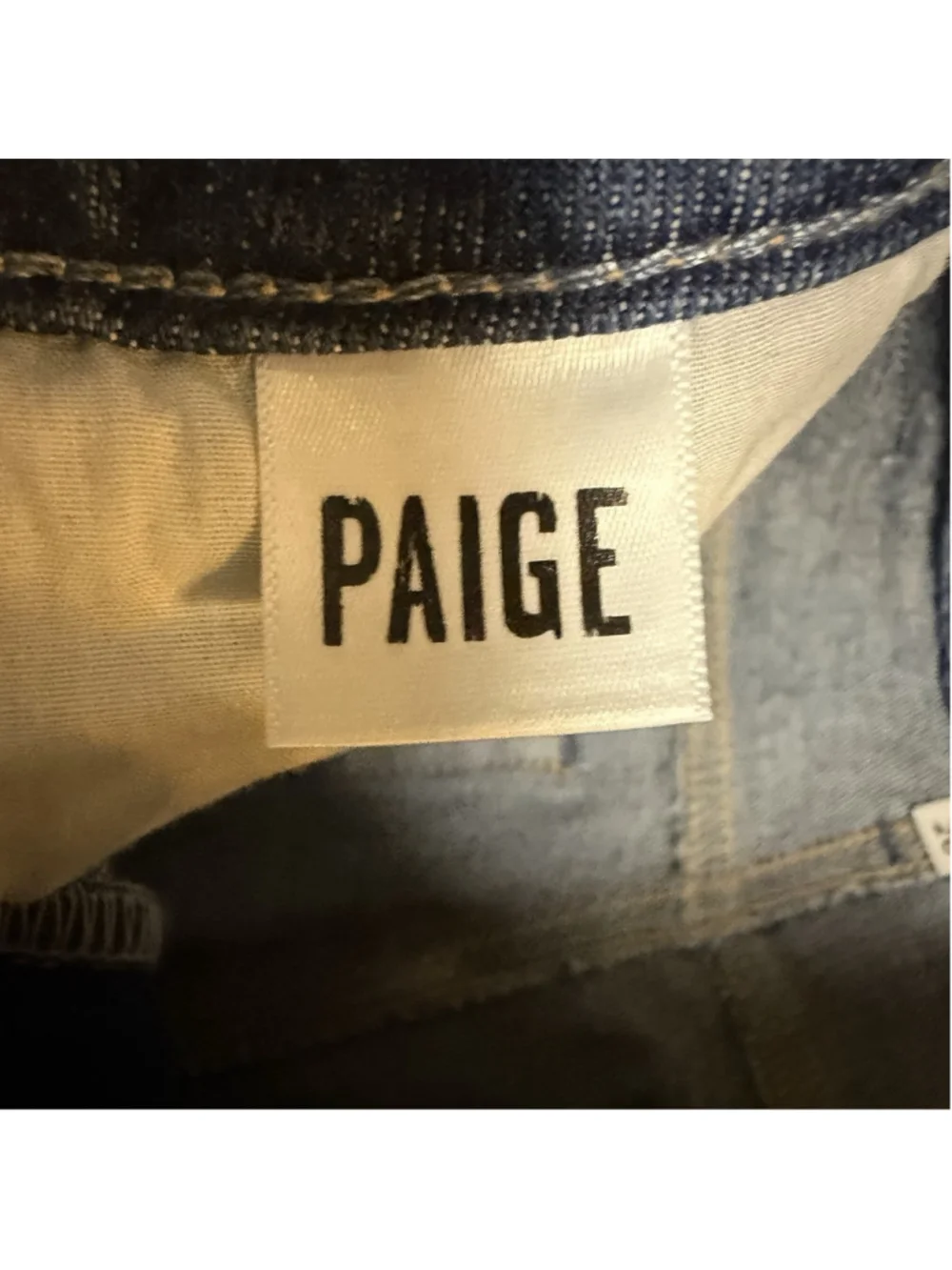 Paige 26 Leenah Ankle Jeans Saint Tropez Wide Leg Frayed Hem EUC Mid Rise $249 - Picture 7 of 10